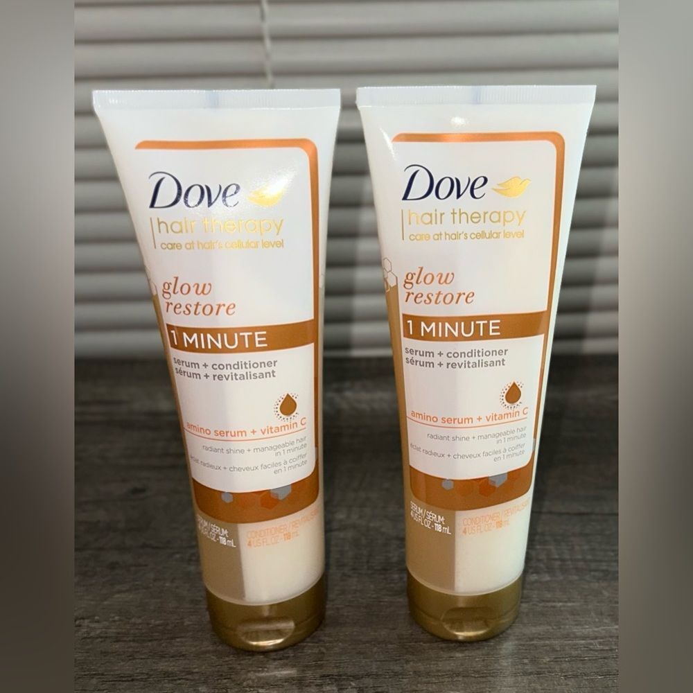 Dove Hair Therapy Glow Restore‎ Serum + Conditioner x2